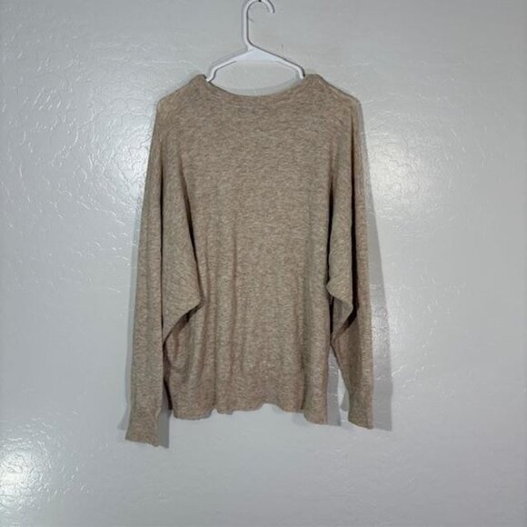Jenni Kayne Sweater Womens Extra Small Beige Crewneck Merino Wool Cashmere Blend - Picture 6 of 8